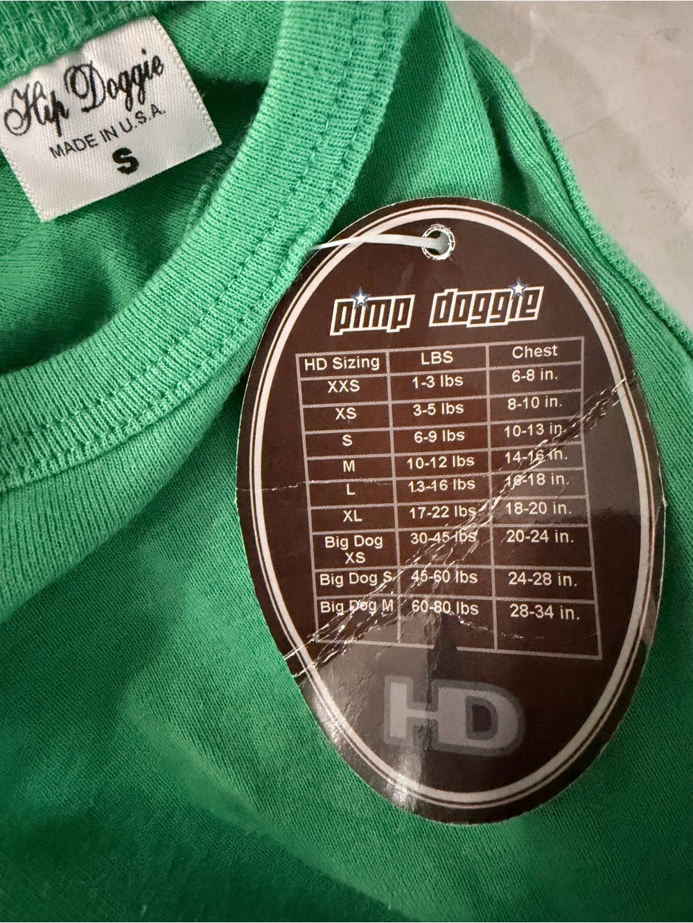 Green & Denim Cherry Dog Dress - Picture 4 of 4
